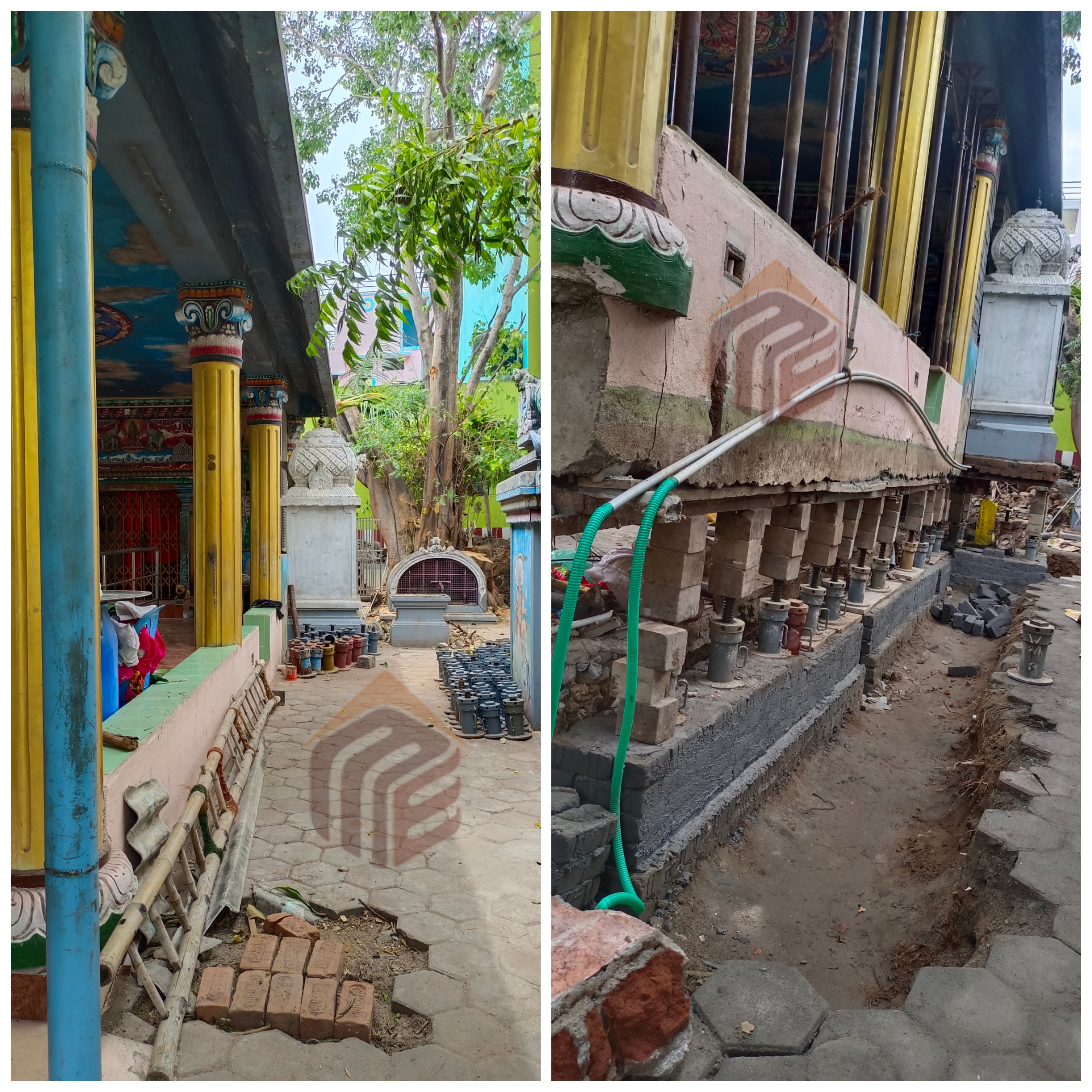 Temple Lifting Work